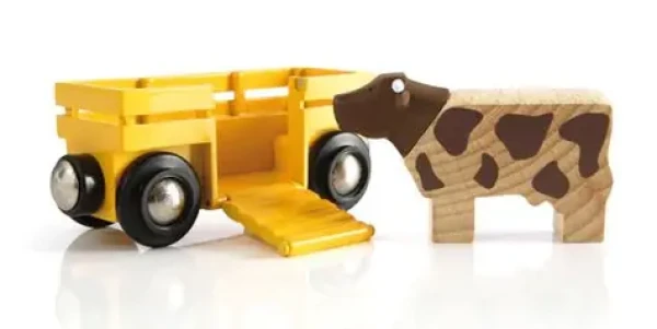 BRIO Kráva a vagónek