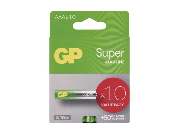 GP Alkalická baterie Super AAA (LR03) 10ks (B0111G)