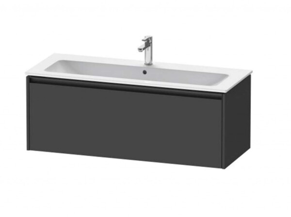 DURAVIT - Ketho.2 Umyvadlová skříňka 44x121x48 cm, 1 zásuvka, grafit mat K25065049490000