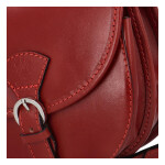 Malá kožená crossbody kabelka Hedvika, červená