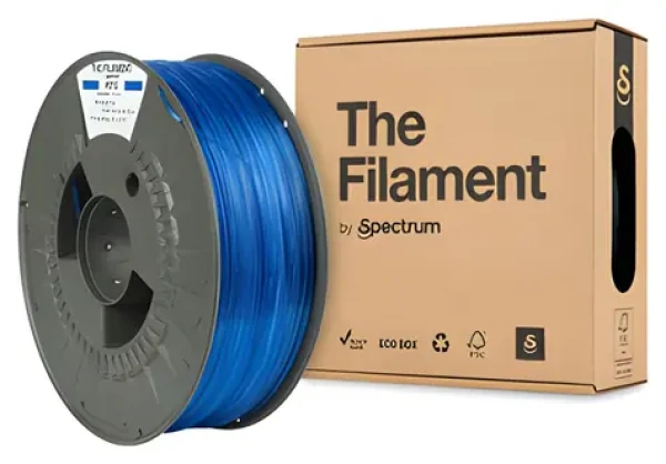 The Filament PETG transparentní modrá / Struna pro 3D tiskárnu / 1,75 mm / 1 kg (TF-24027)