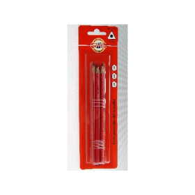Koh-i-noor tužka grafitová trojhranná č.1/červená set 3 ks