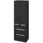 Dřevojas - Vysoká skříň DOS SVD2Z2 50 - N03 Graphite / Úchytka T01 / N03 Graphite 209537A