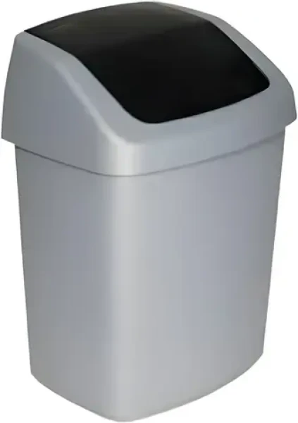 Curver Swing Top odpadkový koš 15 l šedý / Odpadkový koš / do kuchyně (167908)