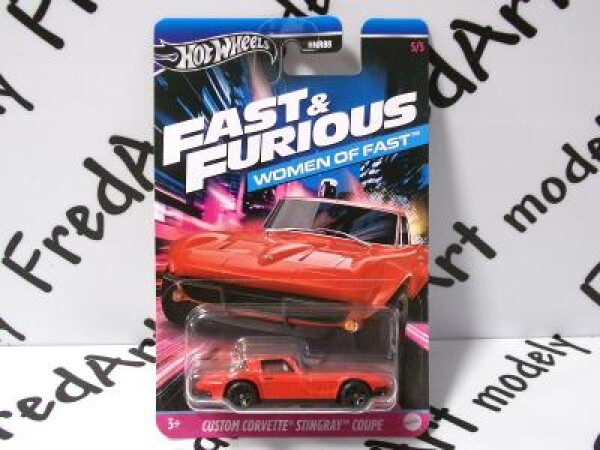 Fast & Furious WOMEN OF FAST CUSTOM CORVETTE STINGRAYcoupe- Hot Wheels