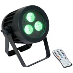 Eurolite LED IP PAR 3x9W SCL Spot DMX LED reflektor Počet LED: 3 9 W černá