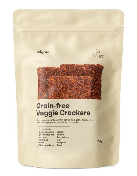 Vilgain Grain-Free křupavé zeleninové plátky – 3× 100 g