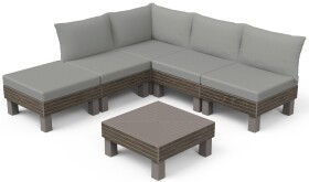 Keter ELEMENTS SIGNATURE zahradní plastový set - walnut