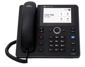 AudioCodes C455HD Teams černá / IP telefon / 5" dotykový displej / Android / PoE / 2x RJ-45 (TEAMS-C455HD)