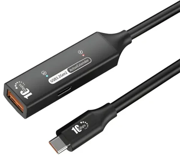 PremiumCord USB 3.2 repeater prodlužovací kabel USB-C F/M / Prodlužovací kabel / 10 Gbps / 5 m (ku3rep5bl)