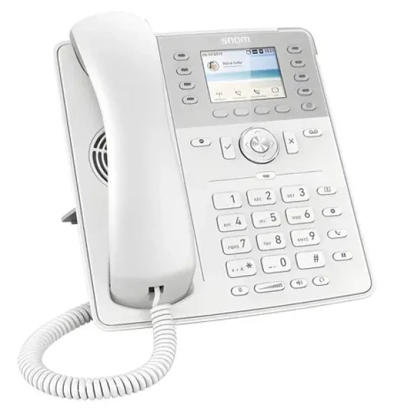 Snom D735 bílá / Drátový IP telefon / 2,7" displej / 12x SIP / PoE / USB (4396)