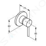 KLUDI - Bozz Baterie pod omítku, chrom 389250576