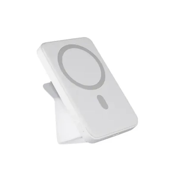 Epico Mag+ Stand Bezdrátová power banka 7000mAh bílá / 1x USB-C / 1x Lightning (9915101300249)