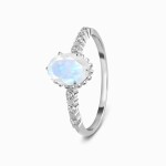 Royal Fashion stříbrný prsten GU-DR23095R-SILVER-MOONSTONE-TOPAZ Velikost: 6 (EU: 51-53)