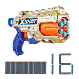 X- SHOT Reflex 6 zlatá s 16 náboji - Eltsen