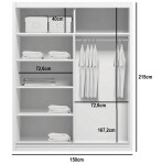Šatní skříň Ska A11 Barva korpusu: Dub - sonoma, Rozměry: 230 cm, Dveře: Bílý lesk