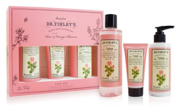 Set koupelový DR. FINLAY´S v dárkové krabičce Růže a neroli 240ml + 190ml + 60ml