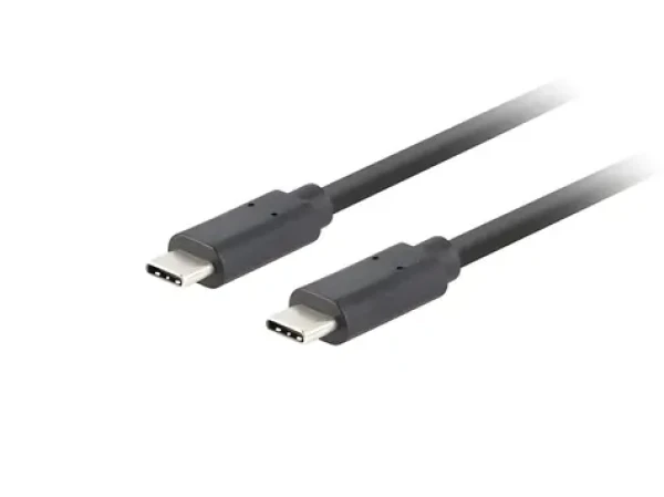 Lanberg USB-C 3.1 Gen 2 0,5 m černá / Kabel USB-C na USB-C / 10 Gbps / PD 100W (CA-CMCM-32CU-0005-BK)