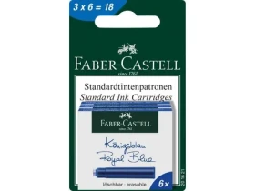 FABER-CASTELL Náplňě do kuličkového pera / 3ks krabiček / modrá (201621)