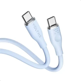 VOLTME Powerlink Moss Series CTC Kabel USB-C(M) 3A/60W 1m modrá / 2x USB-C(M) (C2023)