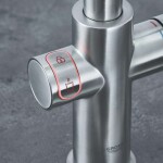 GROHE - Red Dřezová baterie Duo s ohřevem vody a filtrací, zásobník M, supersteel 30327DC1