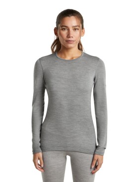 Dámské merino triko dlouhý rukáv ICEBREAKER Wmns 260 Tech LS Crewe, Metro Heather velikost: XS