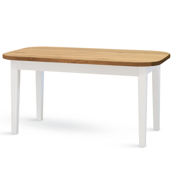 STIMA Jídelní stůl MINI FORTE - podnož bílá/černá ROZMĚR: (š/h/v/r) 120 x 85 x 77 cm (+40 cm rozklad)