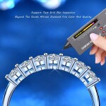 Royal Fashion stříbrný prsten HA-XJZ042-SILVER-MOISSANITE Velikost: 7 (EU: 54-56)