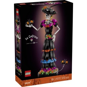 6589588 LEGO® IDEAS La Catrina Bauset; dekorace za den úmrtí; pokojová dekorace, která se po celý rok stará o rozhovor; mexický kulturní statek; dárkové nápady