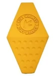 Kiwi Walker Octaball Maxi oranžová / Gumová hračka pro psy / S otvorem na pamlsky / 14,5 cm (RUB-241)
