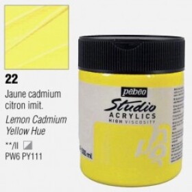 Pébéo Studio Acrylic 500 ml žlutá kadmium citrónové 22