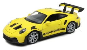 WELLY Model auta Porsche 911 GT3 RS 992 žlutá