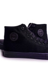 Men's Classic High Sneakers BIG STAR Black Velikost: