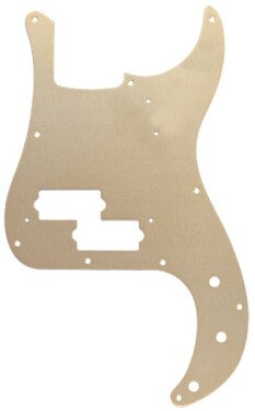 Fender Pickguard, '57 Precision Bass, 10-Hole Mount, Gold Anodized, 1-