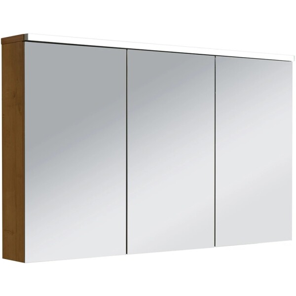 CERANO Koupelnová zrcadlová skříňka s LED osvětlením Avia - dub medový - 115x70x16,5 cm