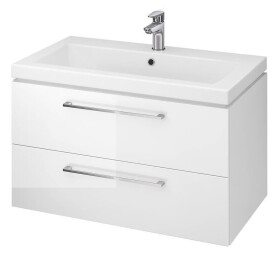 Koupelnová skříňka s umyvadlem Cersanit LARA 79,4x46x44,7 cm bílá lesk S801-149-DSM S801-149-DSM