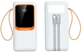 Teltech TT-PB50 bílá / Powerbanka / 50 000 mAh (37473)