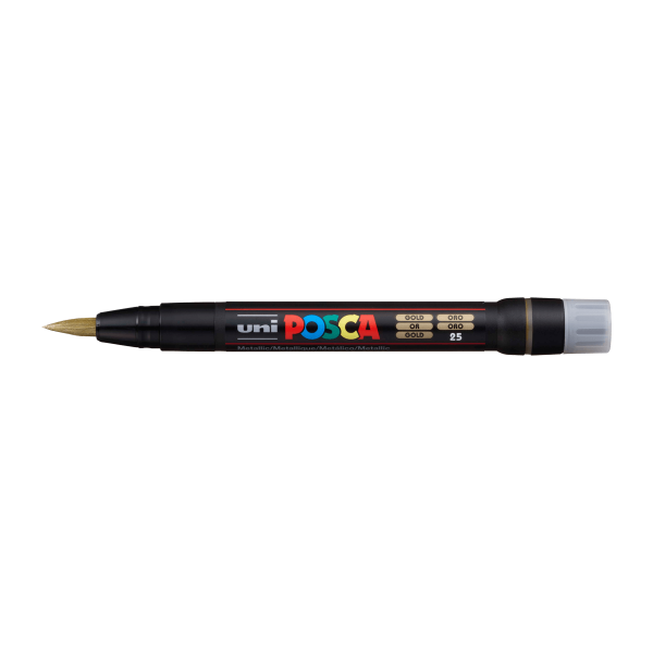 Uni POSCA PCF-350 štětcový hrot zlatý
