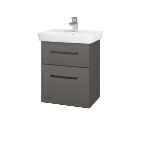 Dřevojas - Umyvadlová skříňka GO SZZ2 50 - N06 Lava / Úchytka T06 / N06 Lava 204587H