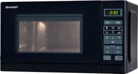 Sharp R242BKW černá / Mikrovlnná trouba / 800 W / 20 l / 11 výkonových úrovní (18100093)