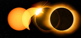 Pohlednice 3D Zatmění Slunce