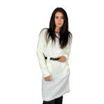 HOSH Pletené šaty ELLIS s páskem Barva: Bílá