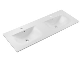 COMAD - Nábytkové umyvadlo SKY, MATT WHITE 120cm 5907611662939