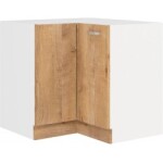 Spodní rohová skříňka Sára 89x89 DN 1F BB Barva korpusu: Bílá, Barva dvířek: Dub Sonoma