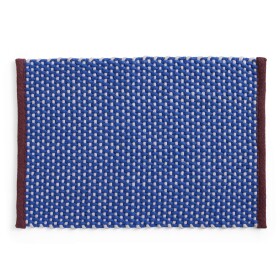 HAY Jutová rohožka Royal Blue 50 × 70 cm, modrá barva, textil