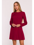 Dámské šaty M872 Bordó - MOE bordó XL