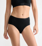 Dámské kalhotky GO Daily Cotton Midi 3P - BLACK - černé 0004 - SLOGGI BLACK XL