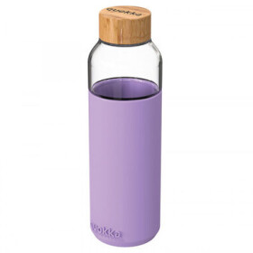 Quokka Flow 660ml Lilac / Láhev na vodu / brosilikátové sklo (8412497400089)