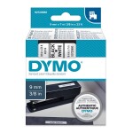 Dymo D1 9mm, černý podklad originální páska