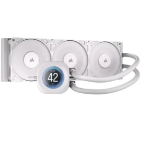 Corsair NAUTILUS 360 RS LCD bílá / 3x 120mm / LCD / 36dB / 420-2100 RPM / 72.8CFM / Intel + AMD (CW-9061034-WW)